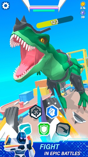 Mechangelion Robot Fighting cho bạn tham gia các trận chiến robot hoành tráng