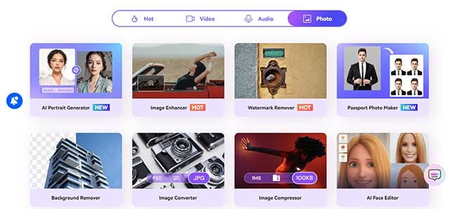Media.io cung cấp các công cụ AI để xử lý video, âm thanh và hình ảnh