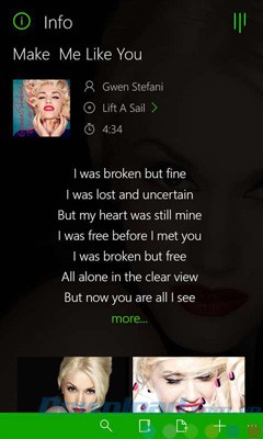 Nghe nhạc với Media Player