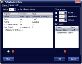 MediaMonkey Gold tự động lập danh sách phát