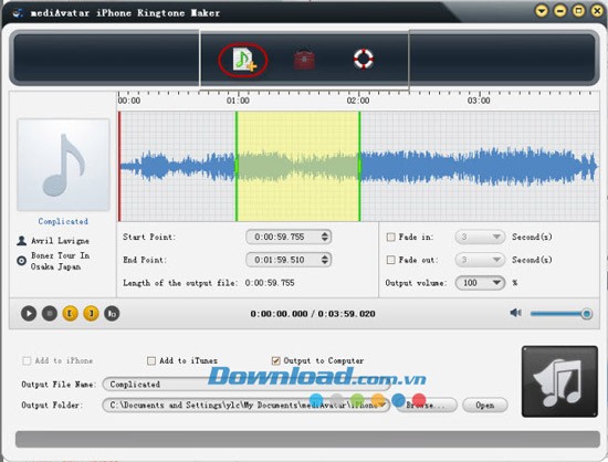 mediAvatar iPhone Ringtone Maker