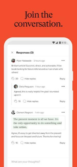 Tham gia cuộc trò chuyện thảo luận về vấn đề yêu thích