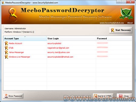 MeeboPasswordDecryptor