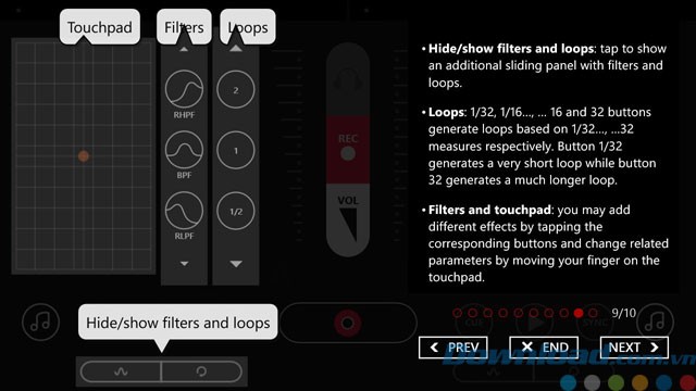 Hướng dẫn tính năng chi tiết