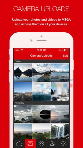 Upload ảnh và video lên MEGA, sau đó truy cập trên mọi thiết bị