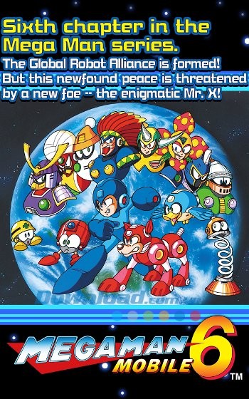 Giao diện game Mega Man 6 Mobile