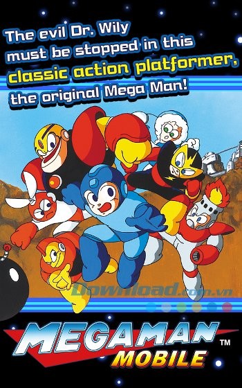 Giao diện Mega Man Mobile trên Android