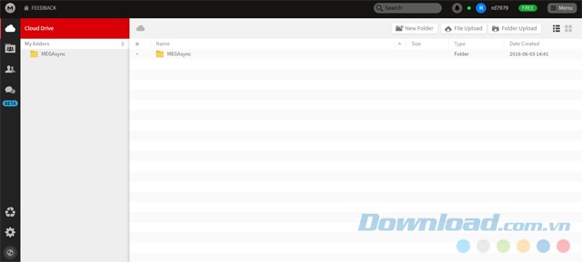 Lưu trữ trực tuyến bằng MEGAsync