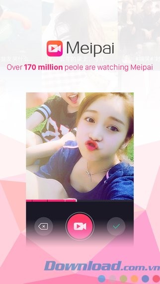 Chia sẻ video trên Meipai