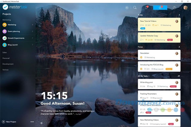 Cập nhật dự án từ thông báo