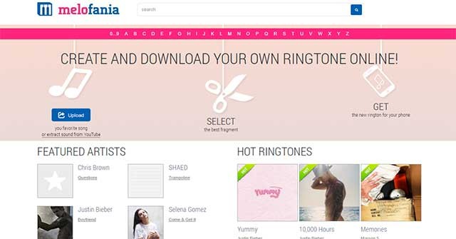 Melofania là web tạo và tải nhạc chuông hàng đầu dành cho Android và iOS