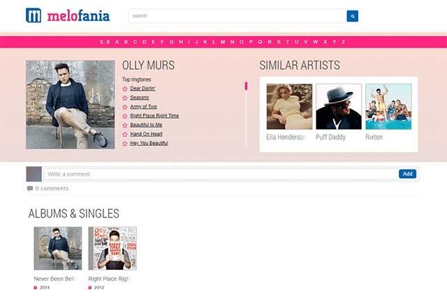 Melofania cung cấp cho bạn tất cả các bản nhạc chuông mới nhất