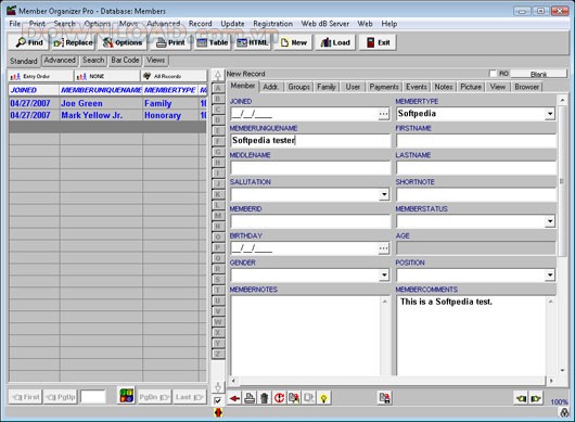 Member Organizer Pro