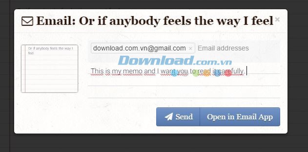 Gửi ghi chú cho bạn bè