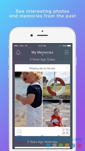 Memoir cho iOS xem ảnh quá khứ