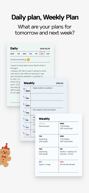 Lập kế hoạch hàng ngày, hàng tuần