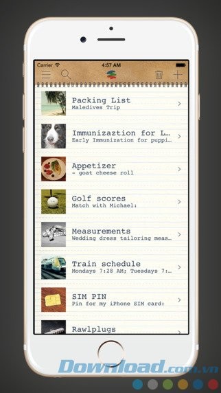 Giao diện cải tiến