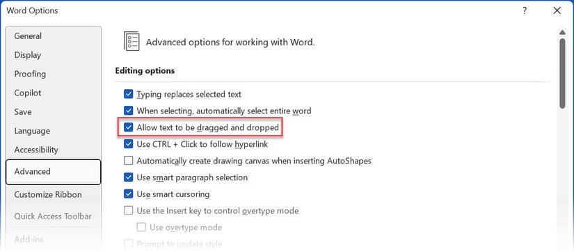 Kéo và thả để dán nhanh