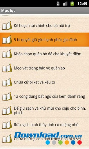Mẹo vặt gia đình for Android