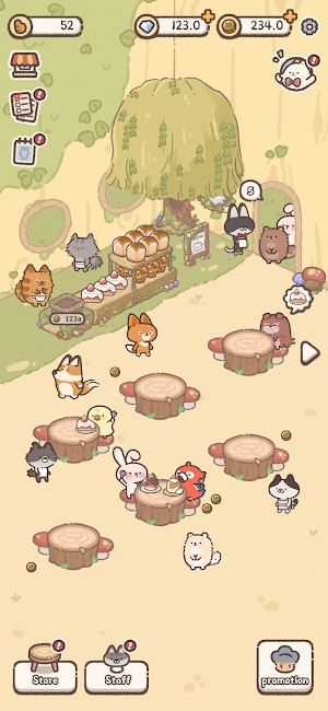 Meow Bakery là một game mô phỏng quản lý tiệm bánh của mèo siêu dễ thương