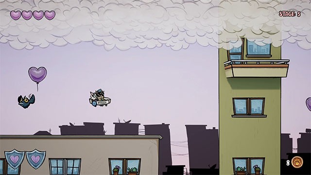 Điều khiển rô bốt hút bụi băng qua những tòa nhà, đập vỡ bóng bay và thu thập đồng bọn