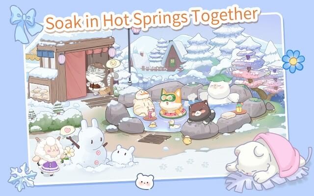 Ngâm mình trong suối nước nóng cùng nhau