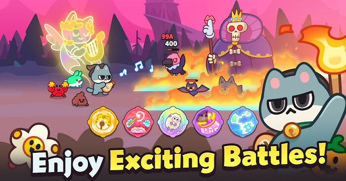 Tận hưởng các trận chiến thú vị cùng các anh hùng mèo trong game Meow Rangers