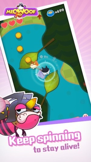 Liên tục xoay vòng và di chuyển