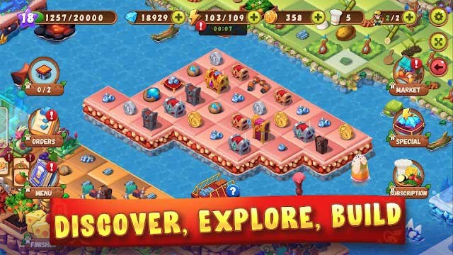 Khám phá và xây dựng thế giới ẩm thực trong game Merge Bistro