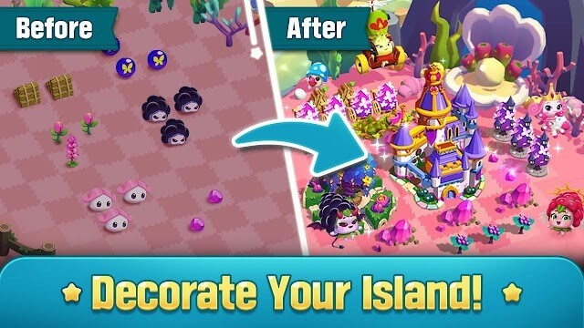 Trang trí và làm đẹp hòn đảo trong game Merge Kuya Island