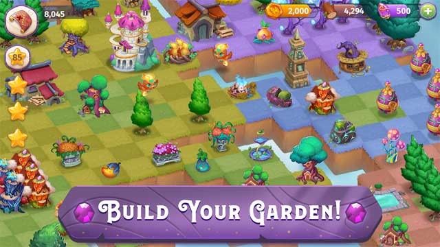 Xây dựng khu vườn kỳ diệu của riêng bạn trong game Merge Magic for Android