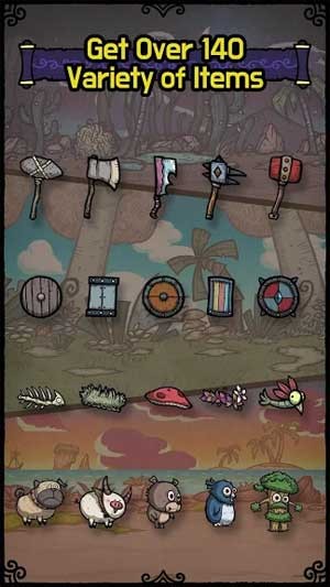 Merge Star for Android có hơn 140 item đa dạng