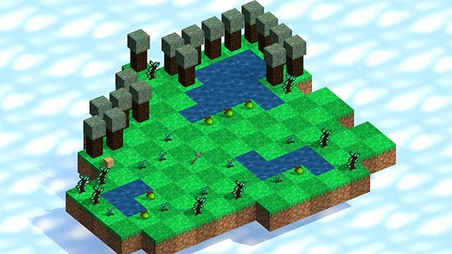 Khám phá tất cả các quần xã, môi trường, công trình đa dạng theo phong cách Minecraft