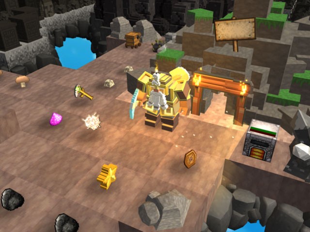 Thu thập kho báu, chế tạo mọi thứ bạn muốn