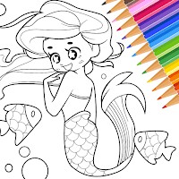 Mermaid Coloring - Tô màu nàng tiên cá trên Android