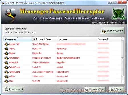 MessengerPasswordDecryptor