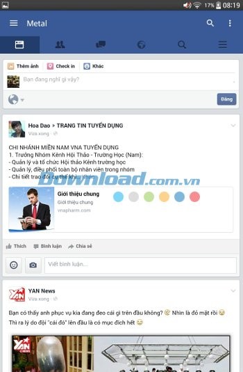 Truy cập Facebook nhanh hơn với Metal for Facebook & Twitter