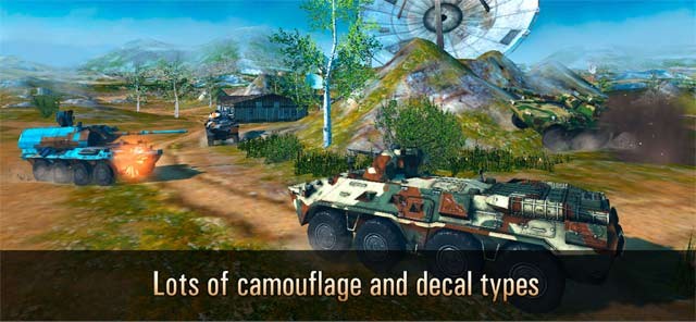 Metal Force cung cấp nhiều loại ngụy trang và đề can