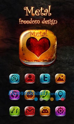 Metal GO launcher EX theme