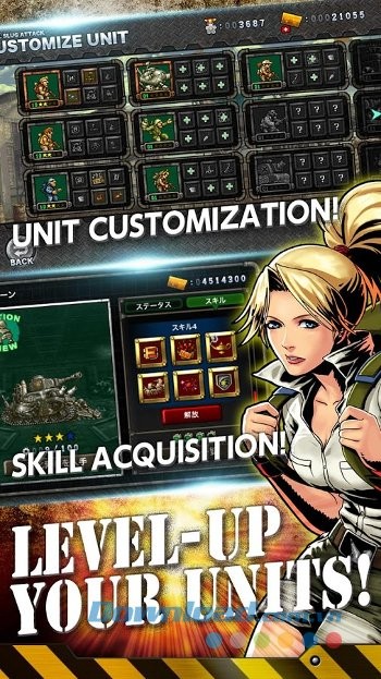 Nâng cấp Unit trong game Metal Slug Attack