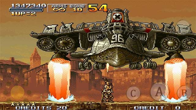 Metal Slug X được thiết kế trên nền tảng đồ họa đặc sắc và bắt mắt