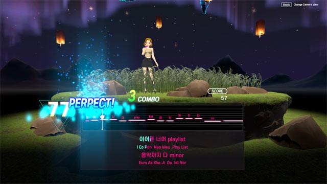 Đạt điểm cao bằng cách hát đúng nhịp điệu trong Meta Vusking VR