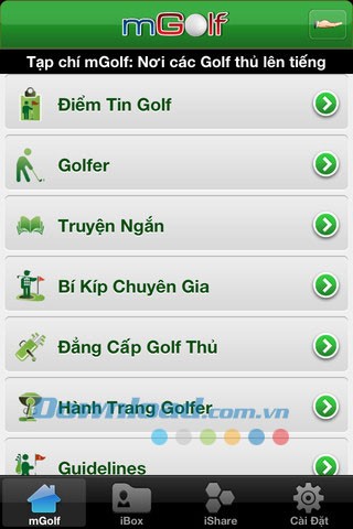 mGolf 2012 for iOS