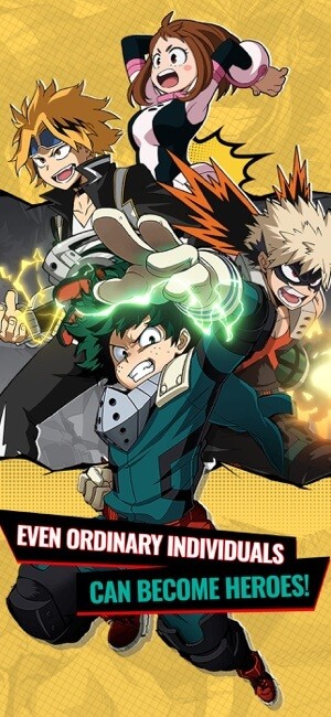 MHA Rise of Heroes cho bạn đào tạo những nhân vật bình thường trở thành anh hùng