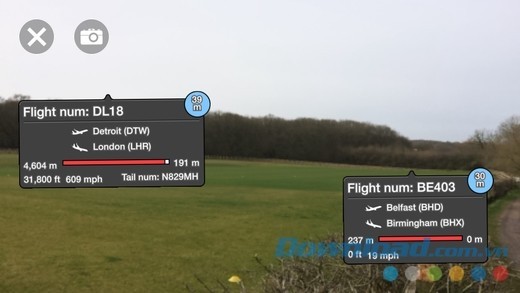 Với mi Flight Radar Pro cho iOS, người dùng có thể phát hiện được mọi máy bay đang ở quanh mình