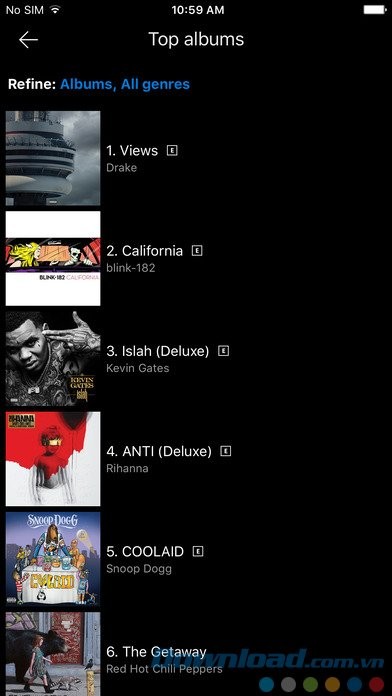 Down nhạc từ OneDrive