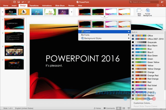 Nhiều template và tính năng hữu ích