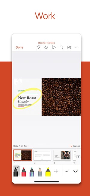 Nhiều công cụ tùy chỉnh mạnh mẽ trong Microsoft PowerPoint app