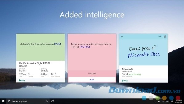 Microsoft Sticky Notes cho Windows 10 bổ sung nhiều tính năng tìm kiếm thông tin hữu ích