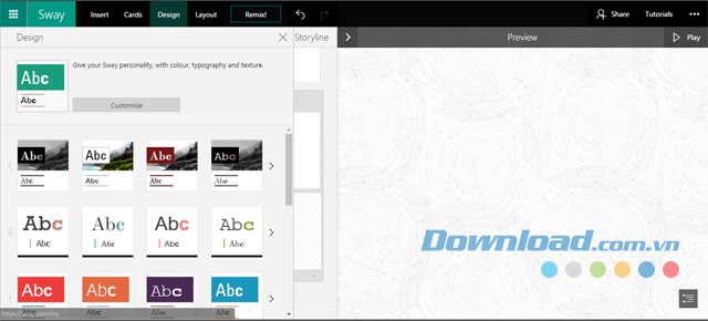 Thiết kế bài thuyết trình và câu chuyện dễ dàng bằng ứng dụng Microsoft Sway Online